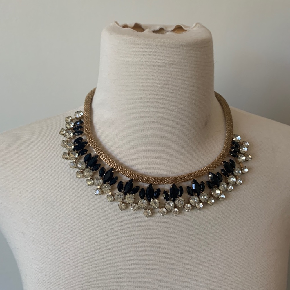 Black and Gold statement Necklace